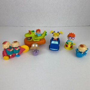Vintage 90s Burger King Rugrats Figures Toys Nickelodeon Lot Of 6